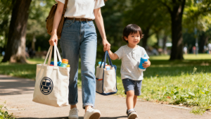 reusable cotton shopping bags