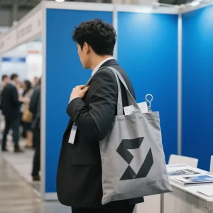 corporate logo printed totes