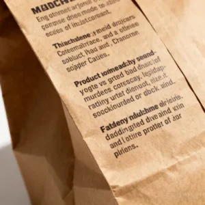 printed brown paper bags with handles