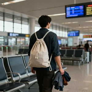 personalized cotton backpack