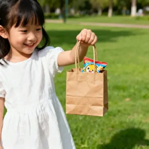 small paper bags with handles for retai