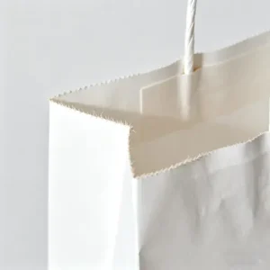 white kraft paper gift bags